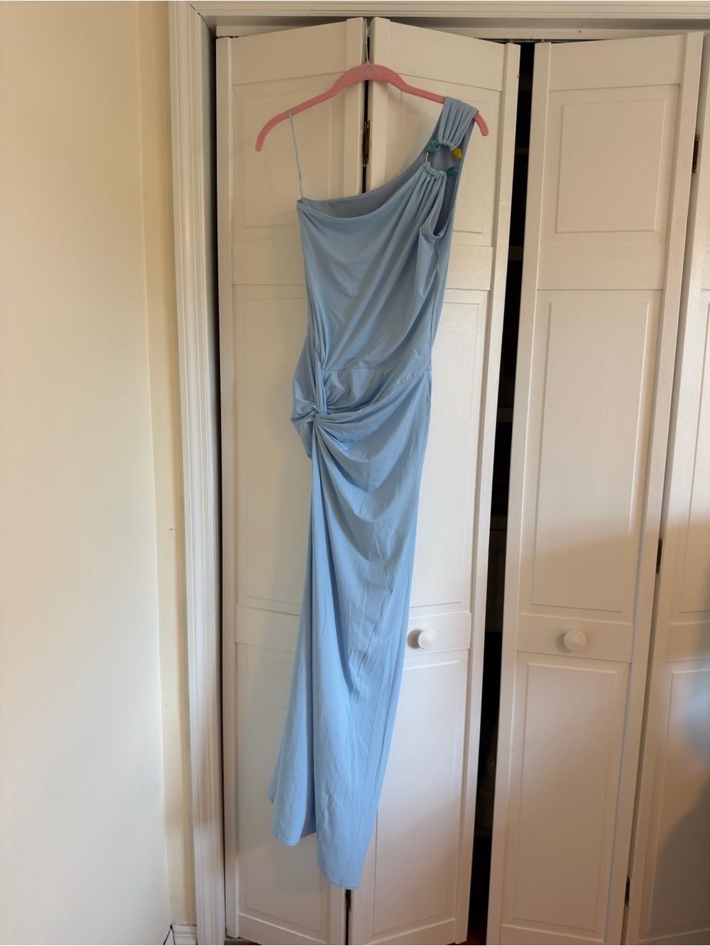 Baobab Collection One-Shoulder Sky Blue Maxi Dress - Picture 6 of 6